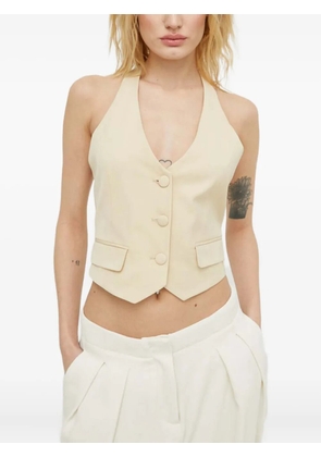 Ba&Sh Good halterneck buttoned vest - Neutrals