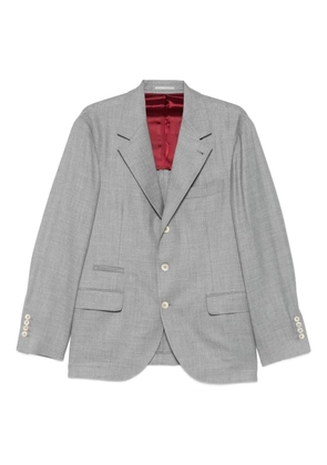 Brunello Cucinelli silk-blend blazer - Grey