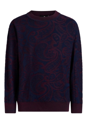 ETRO paisley jacquard sweater - Blue
