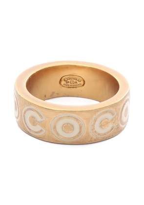 CHANEL Pre-Owned 1986-1988 coco logo ring - Gold