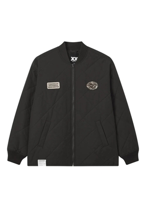 FINGERCROXX quilted patch-details jacket - Black