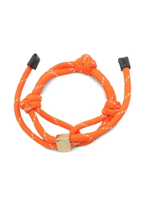 Miu Miu Pre-Owned logo-plaque bracelet - Orange