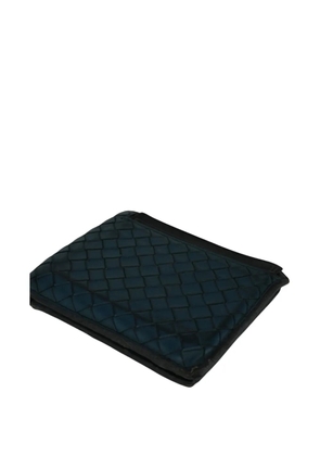 Bottega Veneta Pre-Owned intrecciato-leather wallet - Blue