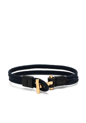 TOM FORD braided bracelet - 3LN14 NAVY + BLACK