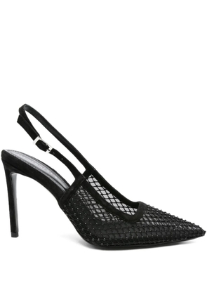 GINISSIMA 95mm crystal-embellished pumps - Black