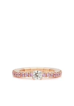 Roberto Demeglio 18K rose gold Stretch diamond and sapphire ring - Pink