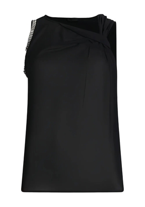 LIU JO rhinestone knot top - Black