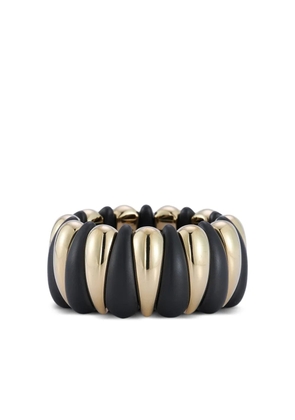 Roberto Demeglio 18K yellow porcelain ring - Black