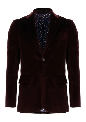 Paul Smith velvet two-button blazer - Red