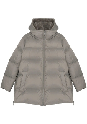 Yves Salomon hooded puffer jacket - Grey