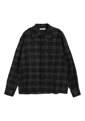 YMC Wray plaid shirt - Black