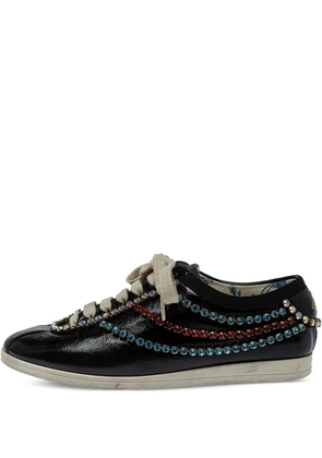 Gucci Pre-Owned crystal-embellished sneakers - Black
