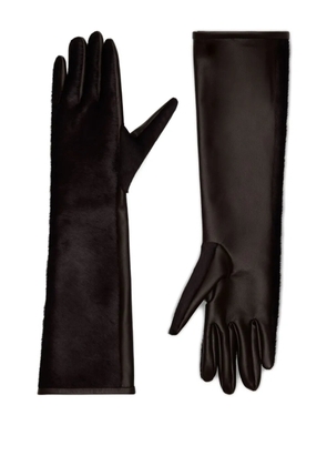 LouLou de Saison leather gloves - Brown