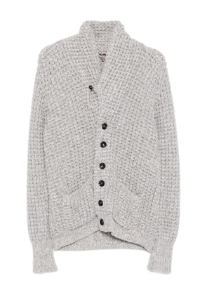N.Peal textured kensington cardigan - Grey
