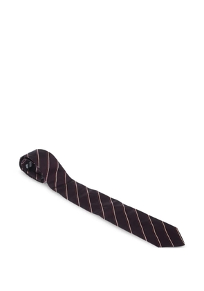 BOSS striped silk tie - Black