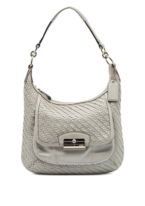 Coach Vintage woven leather shoulder bag - Grey