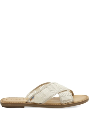 Toms Viv 'Natural Arrow' sandals - White