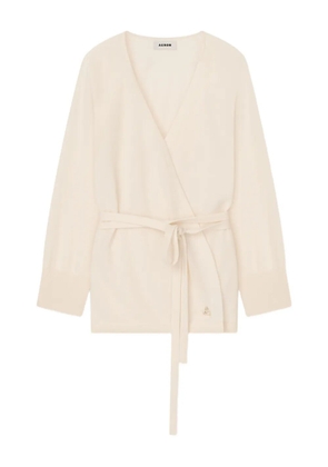 AERON Cloud belted wrap cardigan - Neutrals