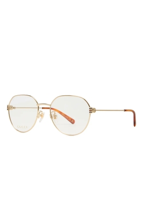 Gucci Eyewear round-frame glasses - Gold