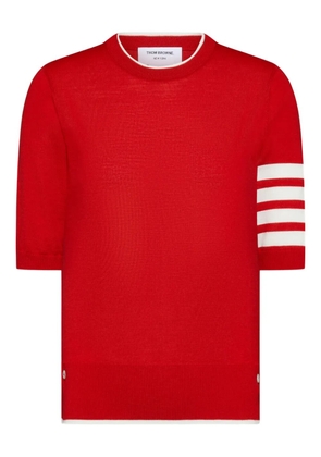 Thom Browne 4-bar short-sleeve T-shirt - Red