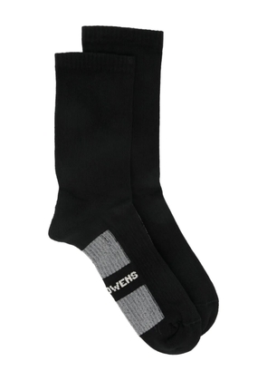 Rick Owens ribbed-knit socks - Black