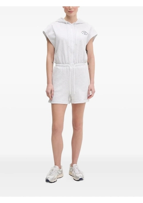 GUESS USA zip-front hooded playsuit - Grey