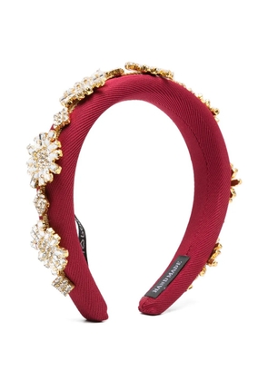 Parlor crystal-embellished padded headband - Red