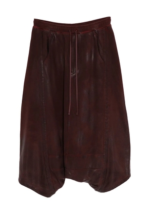 Julius drop crotch pants - Red