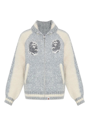 A BATHING APE® appliqué zip jacket - Silver