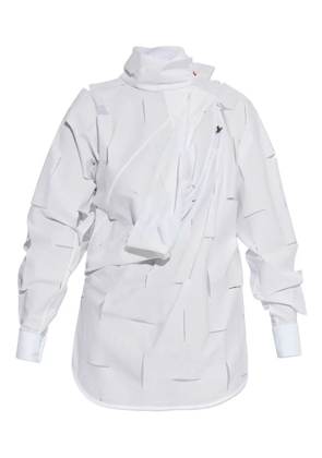 Vivienne Westwood cut-out roll-neck top - White