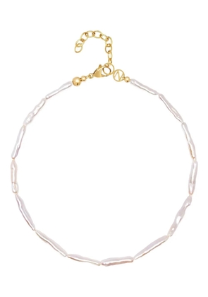 Nialaya Jewelry Ravello Pearl choker necklace - White