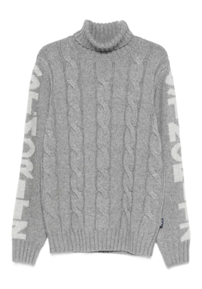 MC2 Saint Barth St. Moritz cable-knit roll-neck sweater - Grey