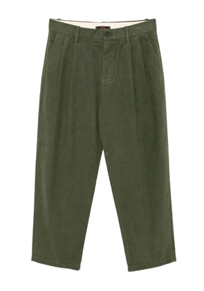CROQUIS pleated tapered trousers - Green