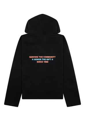 Honor The Gift embroidered-logo hoodie - Black