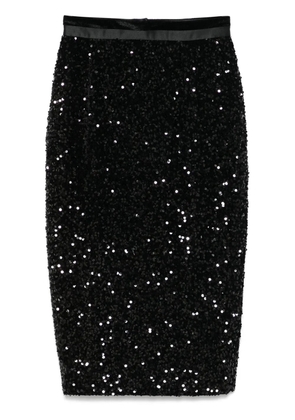 STYLAND sequin-embellished midi skirt - Black