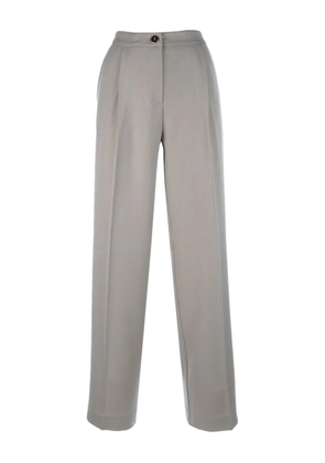 Cruna pleated straight-leg trousers - Grey