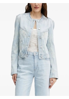 BOSS embroidered denim jacket - Blue
