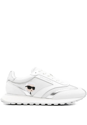 Karl Lagerfeld leather sneakers - White