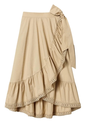 TWINSET ruffled skirt - Neutrals