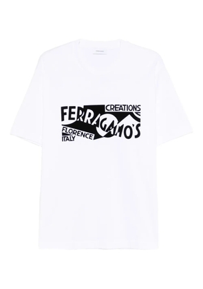 Ferragamo logo-detail T-shirt - White