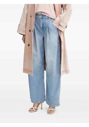 BOSS pleated drawstring jeans - Blue