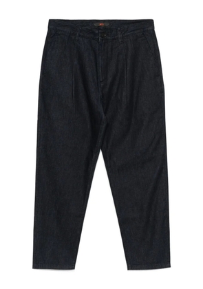 CROQUIS cotton tapered pants - Blue