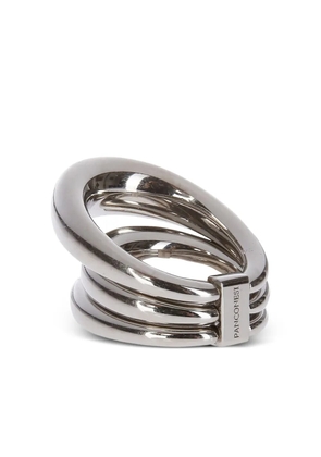 Panconesi Blow Up Solar triple-band ring - Silver