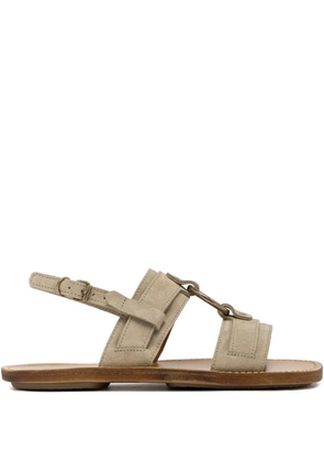 Buttero ring-detail sandals - Neutrals