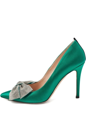 SJP by Sarah Jessica Parker Pre-owned 100mm satin pumps - Green