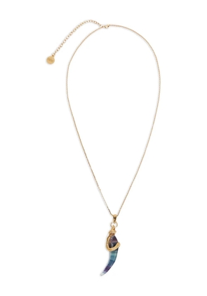 Roberto Cavalli stone-pendant necklace - Gold
