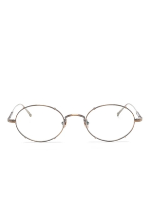 Matsuda M3150 oval-frame metal glasses - Gold