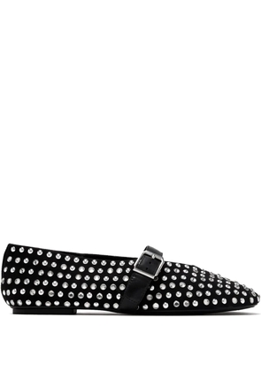 Schutz crystal-embellished ballet flats - Black