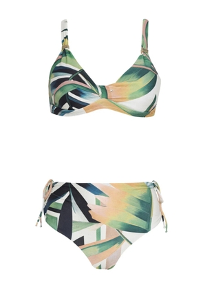 Lygia & Nanny geometric-pattern bikini - Green