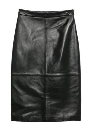 Antonelli panelled leather skirt - Black